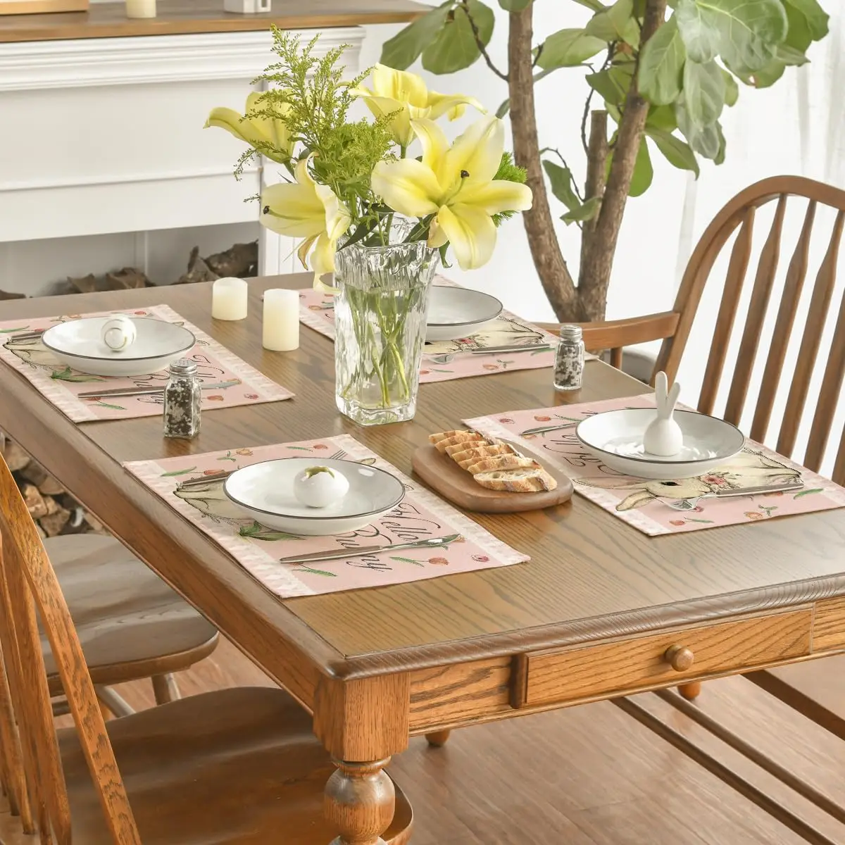 Настольные салфетки ILVISEST красочные полиэстер набор из 4 штук