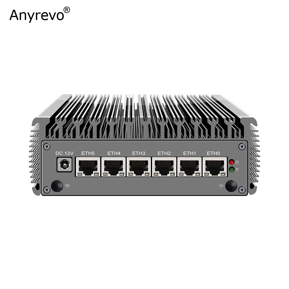 2.5G Soft pfSense Router Celeron N5105 Intel i225 2500M 6 LAN 2*DDR4 NVMe SSD Industrial Fanless Mini PC  VS N6005