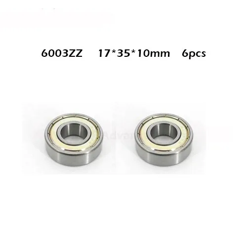 

WHUZF Free Shipping 6pcs 6003 Bearing 6003ZZ 6003z 6003-2Z 6003Z Deep Groove Ball Bearings 17 x 35 x 10mm High Quality