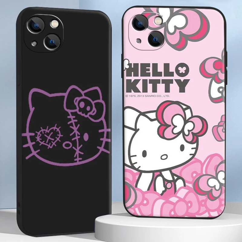 

Hello Kitty NEW Phone Cases For iPhone 11 12 Pro MAX 6S 7 8 Plus XS MAX 12 13 Mini X XR SE 2020 Back Cover Funda Coque