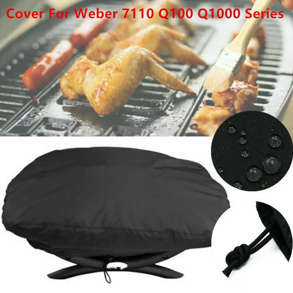 

Heavy Duty Anti-UV Barbecue Protector Garden Patio Grill Covers Outdoor BBQ Cover For WeberFor Weber Q100 Q1000
