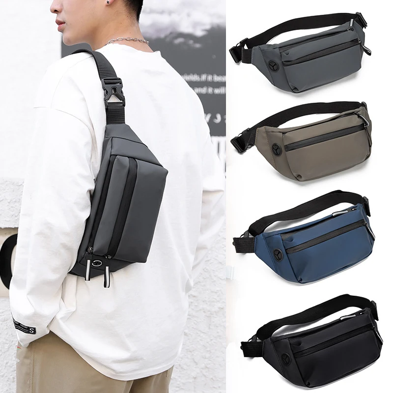 

2022 Fashion Men Waist Bag Pack Men's Wallet Purse Casual Large Phone Belt Bag Pouch Women Canvas Travel Motorcycle Bag Fanny