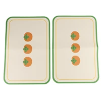 retro table mat floral style romantic placemat insulation table mat three persimmons 45cm
