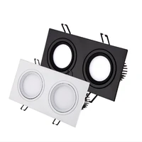 recessed double led dimmable downlight cob 7w 9w 12w 24w spot light decoration ceiling lamp ac 110v 220v