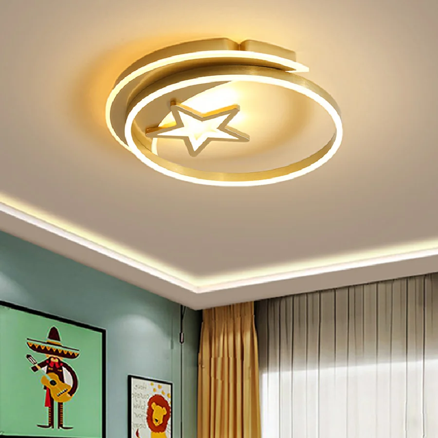 

Nordic home decoration salon bedroom decor gold smart led lamp lights for room dimmable ceiling light lamparas indoor lighting