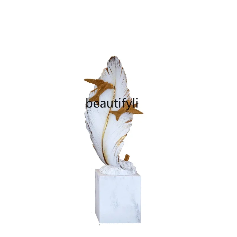 

Fengshengshui Decoration Light Luxury Art Soft Decoration Floor-Standing Decorations Living Room Entrance Housewarming Gift