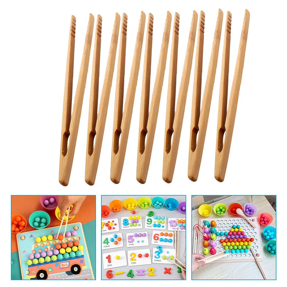 

7 шт., деревянные щипцы для малышей