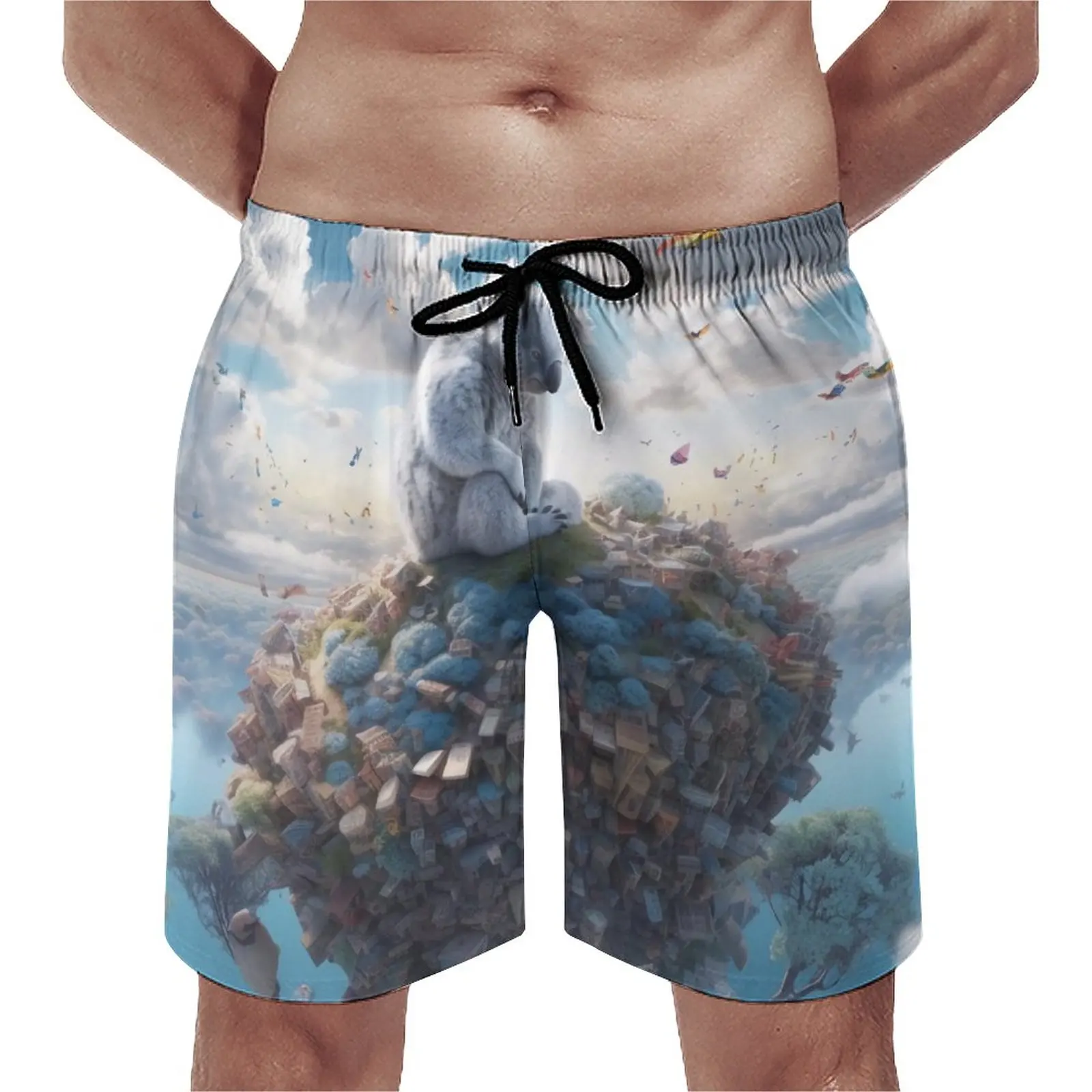 

Board Shorts Koala Cute Hawaii Swimming Trunks 3D Animal Male Quick Dry Sports Fitness Hot Oversize Beach Short Pants
