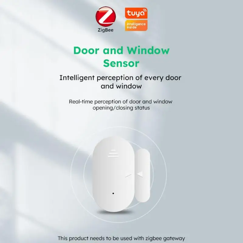 

Tuya Zigbee Smart Door Window Sensors Magnetic Open Detectors Smart Linkage Family Security Alarms System Automation Scene