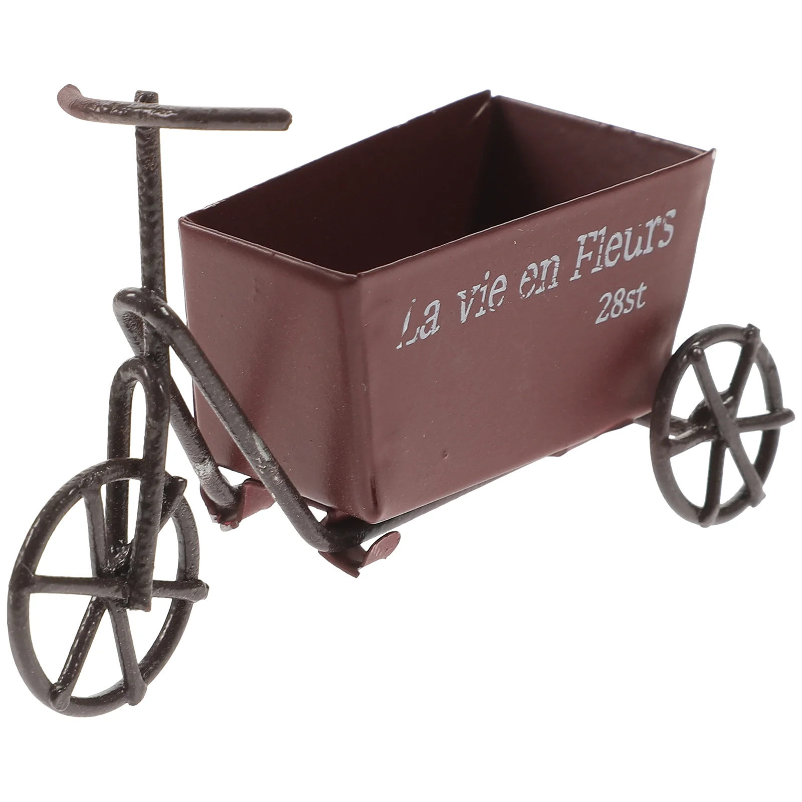 

Bike Flower Pot Mini Bicycle Planter Metal Flower Box Tricycle Plant Stand Decorative Succulent Container Bonsai Home Office