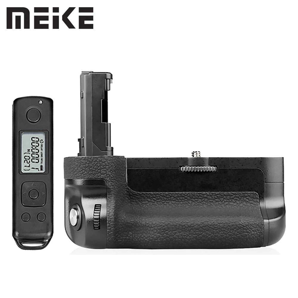 

Профессиональный вертикальный батарейный блок Meike MK-A7II Pro с беспроводным пультом дистанционного управления 2,4G для камеры Sony A7II A7MII A7RII A7SII
