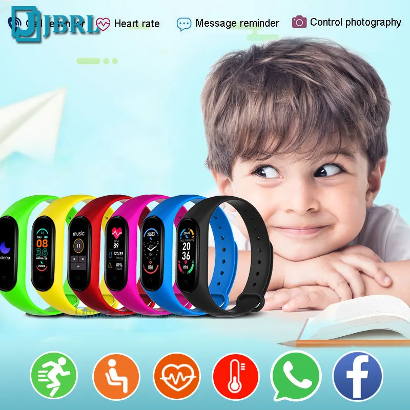 

M6 Children Watch Kids Watches For Girls Boys Wrist Watch Child Students Clock Sport Electronic Digital Wristwatch JBRL Brand