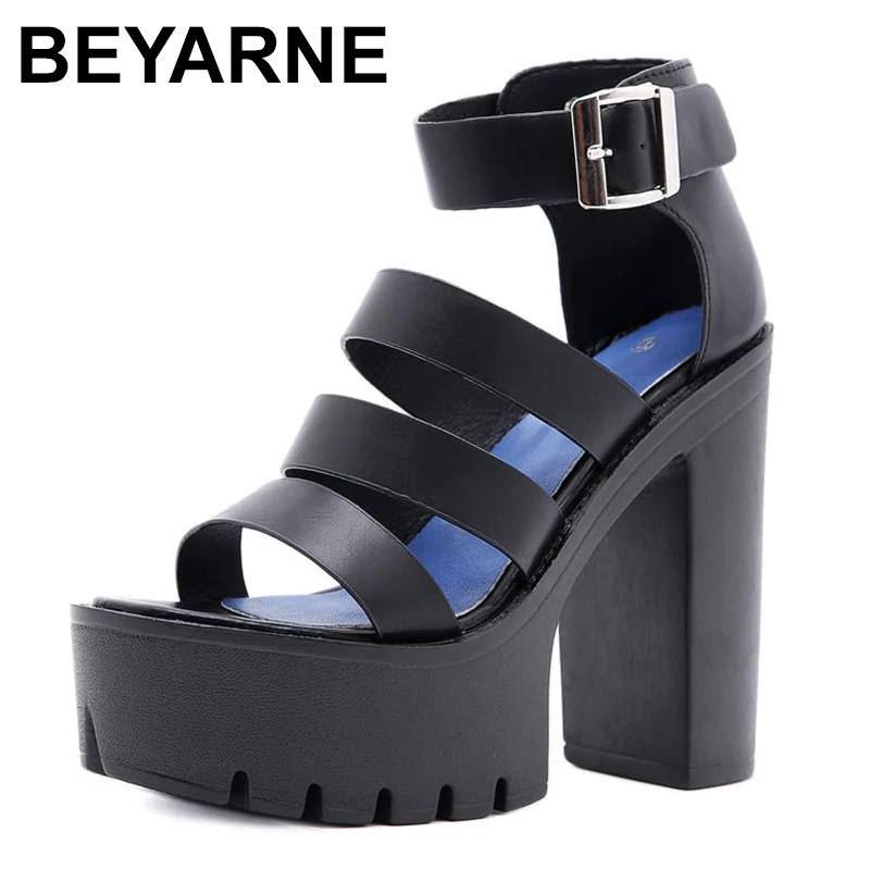 

2023 New Summer Shoes Women White Open Toe Button Belt Thick Heel Wedges Platform Shoes Fashionable Casual Sandals Female