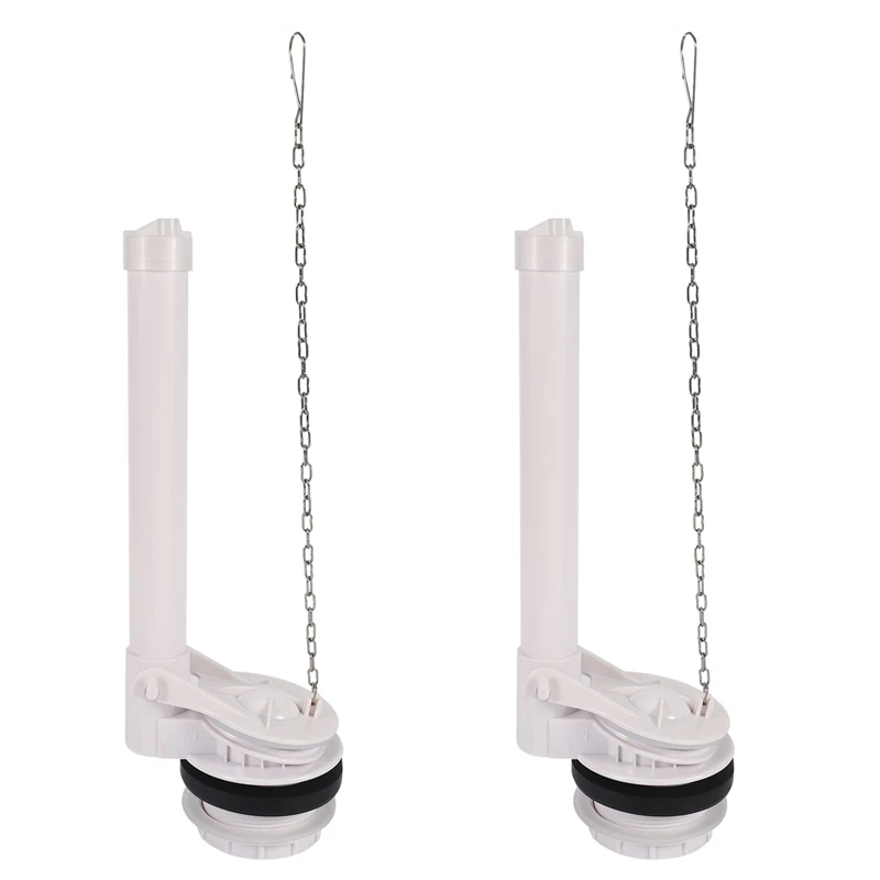 

HOT SALE 2X Split Toilet Water Tank With Chain Lavatory Drain Valves Height Flushing Bathroom Accessories