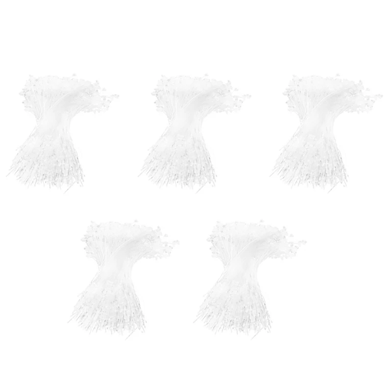 

2500 Pieces White Snap Lock Pins Loop Price Tag Fastener 5 Inch 130Mm