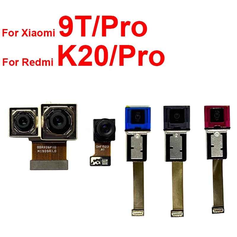 

Front & Rear Main Camera Module Flex Cable For Xiaomi Mi 9T Pro For Redmi K20 Pro Samll Facing&Back Big Camera Replacement Parts