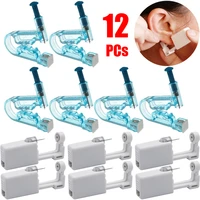 1 12pcs disposable sterile ear piercing gun kit healthy safety earring piercer tool machine kit studs body jewelry accessories