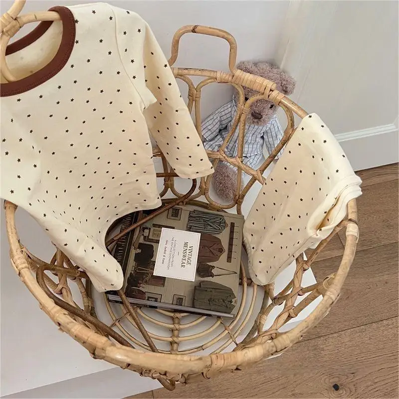 2 шт. Детские хлопковые Пижамные комплекты для новорожденных 12-5 лет