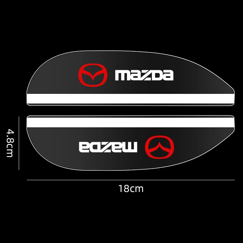 2PCS Transparent Auto Parts Rearview Mirror Protector Rain Eyebrow Visor Cover for Mazda 2 3 5 6 CX5 CX-5 CX-7 CX-9 MX-5 ATENZA - купить по