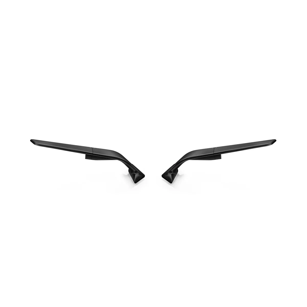 

Боковые зеркала заднего вида для мотоцикла, регулируемое вращающееся ветровое крыло для Panigale V2 955 V4 1100 2020 2021 (черное)