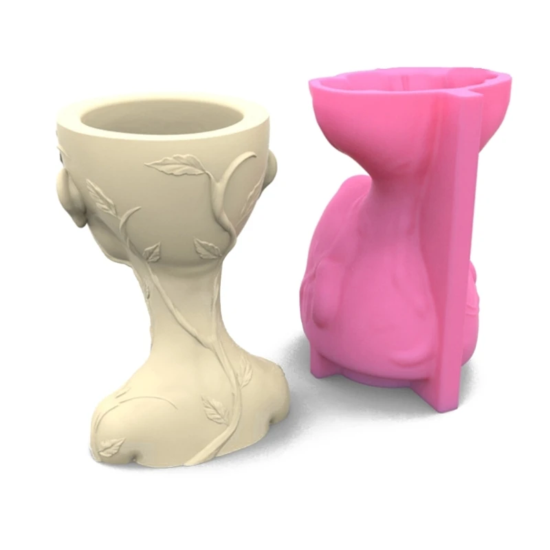 

D7WB Succulents Flower Pot Resin Silicone Mold Suitable for Diy Garden Flower Pot