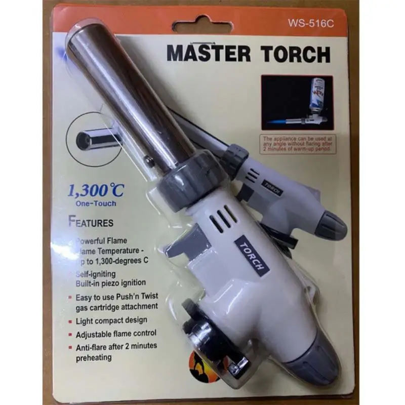 Металлический огнемет Бутановая горелка с автоматическим зажиганием 1300 ℃ |