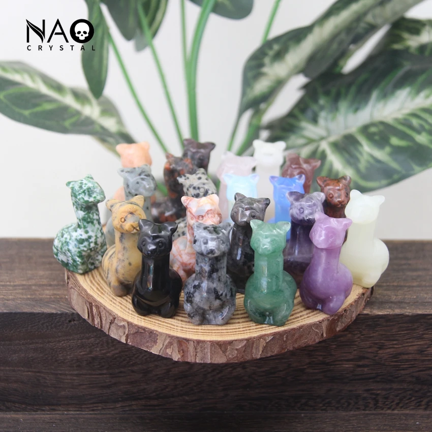 

1.5" Alpaca Statue Home Decoration Crafts Carved Gemstone Reiki Healing Crystal Cute Llama Figurine Rose Quartz Mini Animal Gift