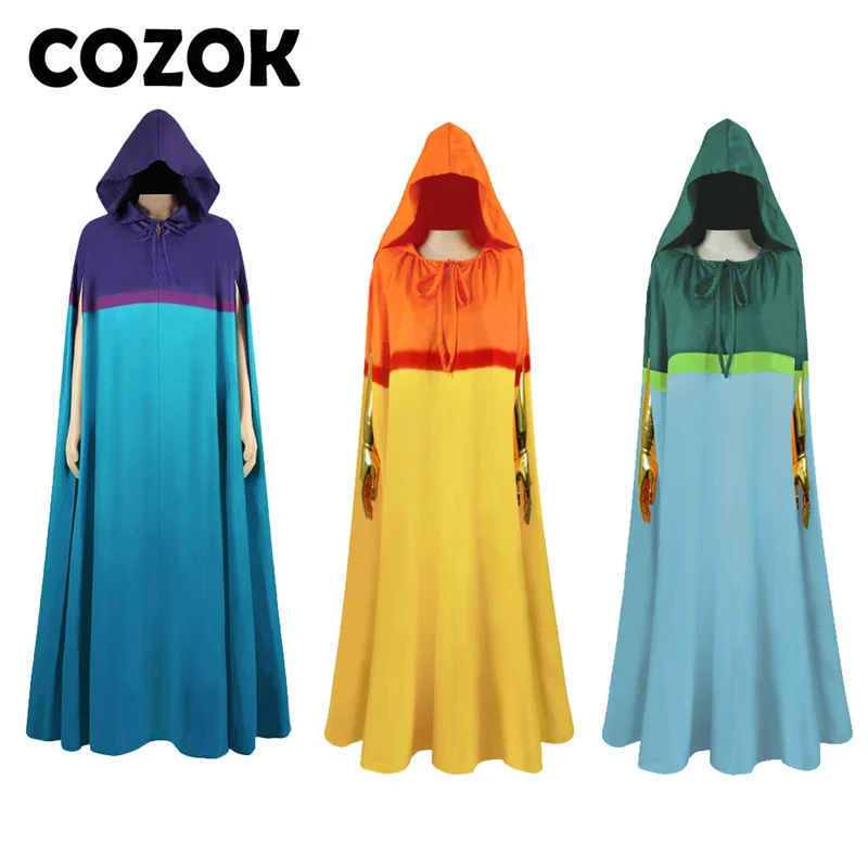 

COZOK Movie Thor Love and Thunder Korg Cape Thor Jane Foster Valkyrie Cosplay Costume Cloak Outfits Halloween Carnival Suit