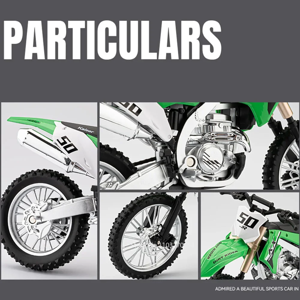 1:12 Kawasaki KX450 миниатюрные модели мотоциклов из сплава игрушки литые под давлением