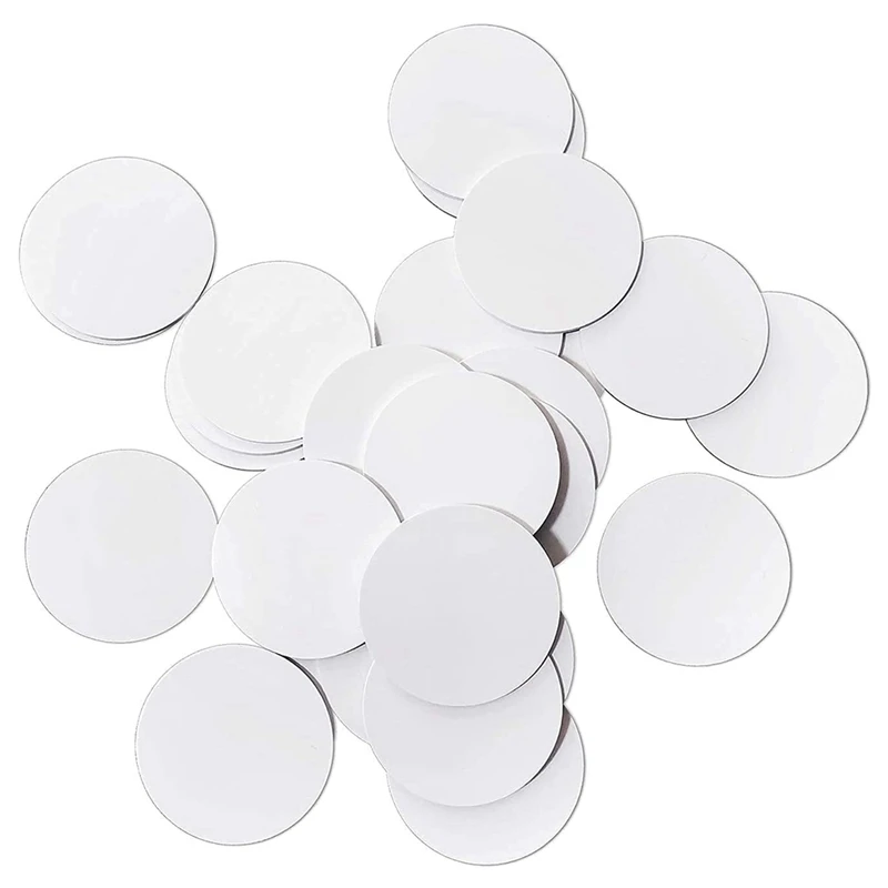 

30 Pcs Round 25Mm NTAG215 White Card NFC Electronic Tag Proximity Card For Smart Phones And Devices With NFC Function