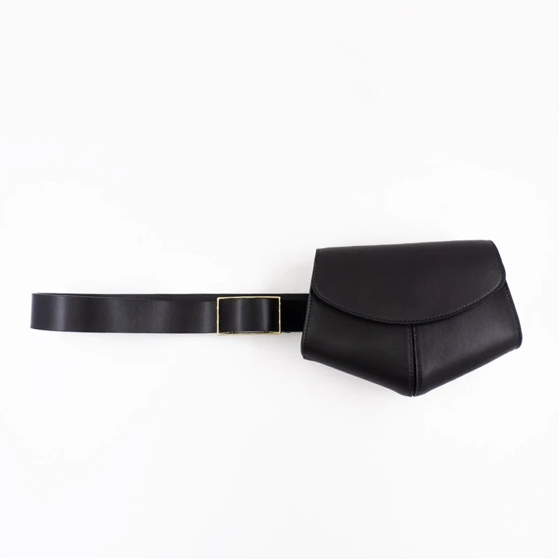 Soft leather belt tyle leather mobile phone bag belt, lipstick bag waist seal, tide with decorative strap