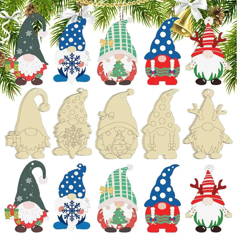 

Wooden Gnomes To Paint 25Pcs Wood Gnome Cutout Unfinished Slices Wood Gnome Cutout Blank Gnome Tags For Home Decor Party Favors