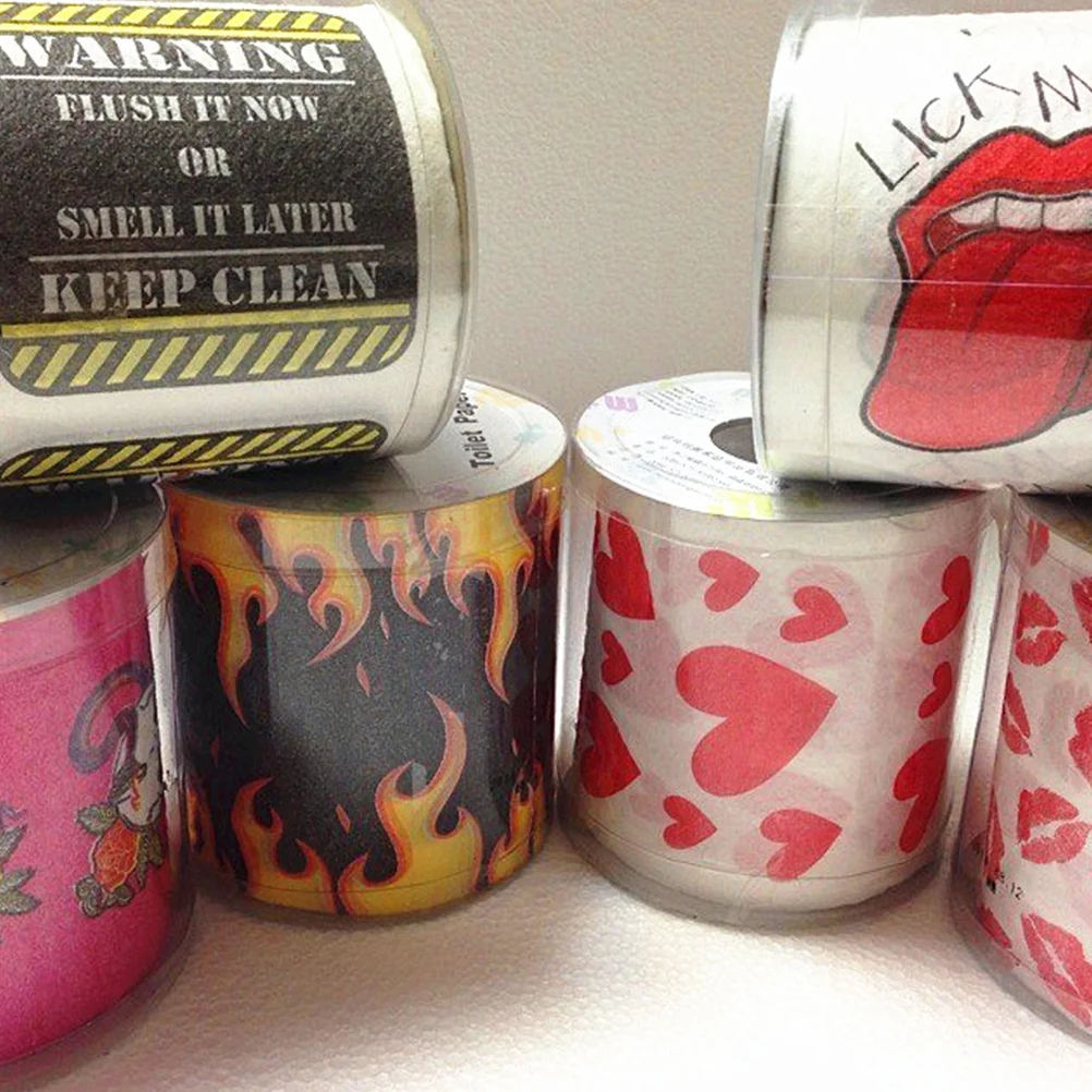 

1pc Printed Roll Paper Lip Pattern Tissue for Restaurant Home Hotel