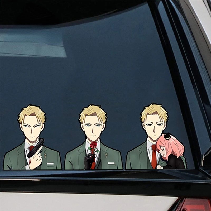 

CG Car Sticker Anime Loid Forger Peek Vinyl Chibi Big Head Window Decal for Car JDM Graffiti Car Motorcycle Sticker Decor