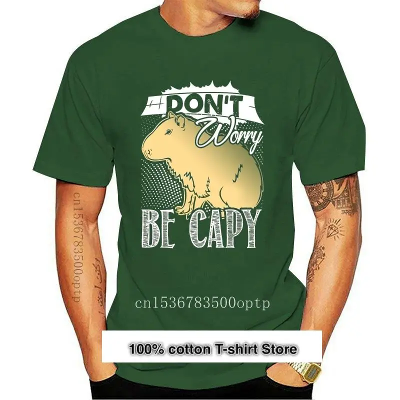 

Camiseta de zira-s capylara, don100% Worry Be Capy, camisetas hermosas