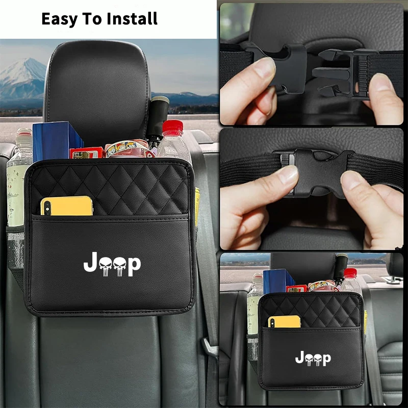 Органайзер для автомобильного сиденья сумка хранения чехлы мешков мусора Jeep