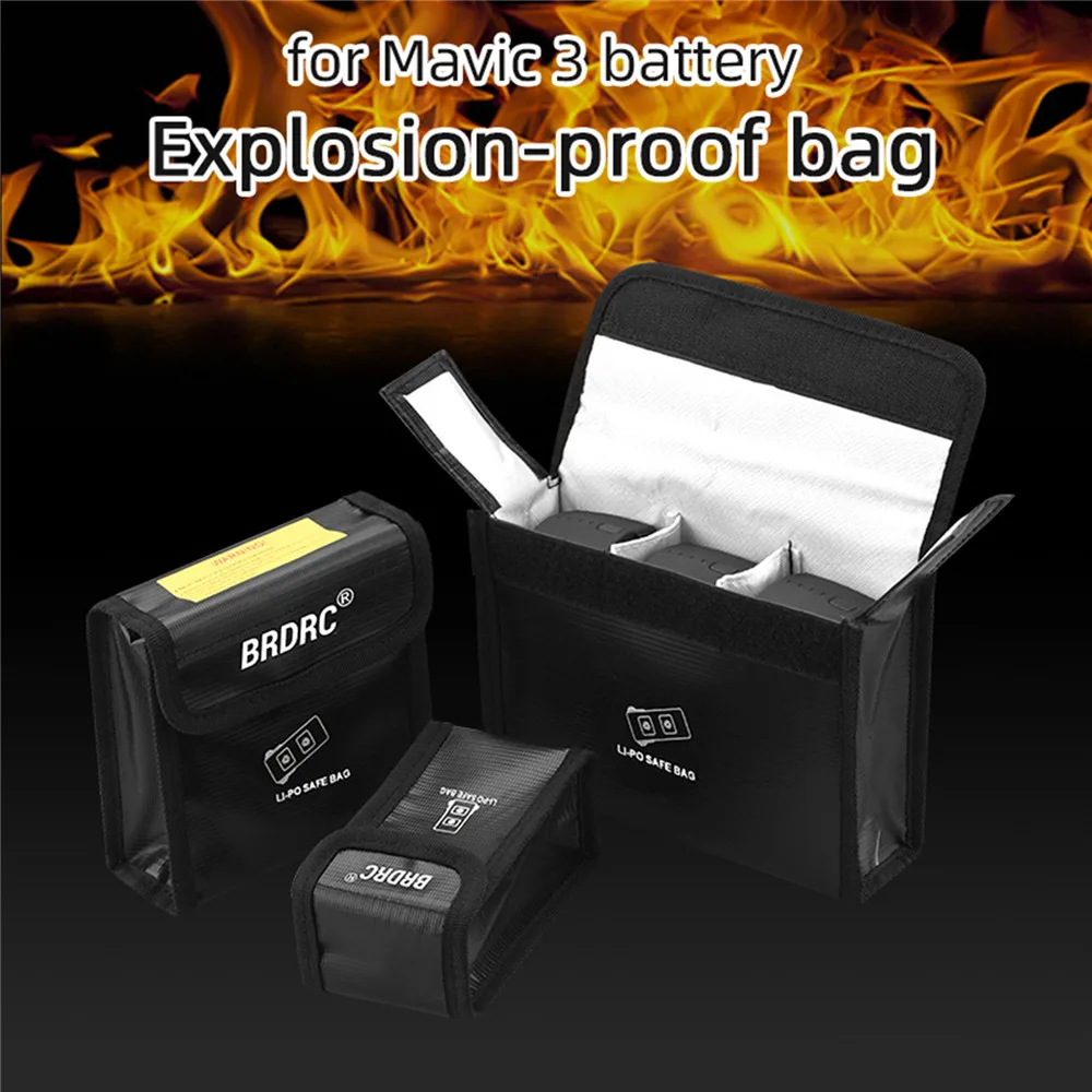 

Аксессуары для дрона Mavic 3, портативная безопасная сумка для хранения аккумулятора LiPo, Взрывозащищенная защитная сумка, сумка для переноски