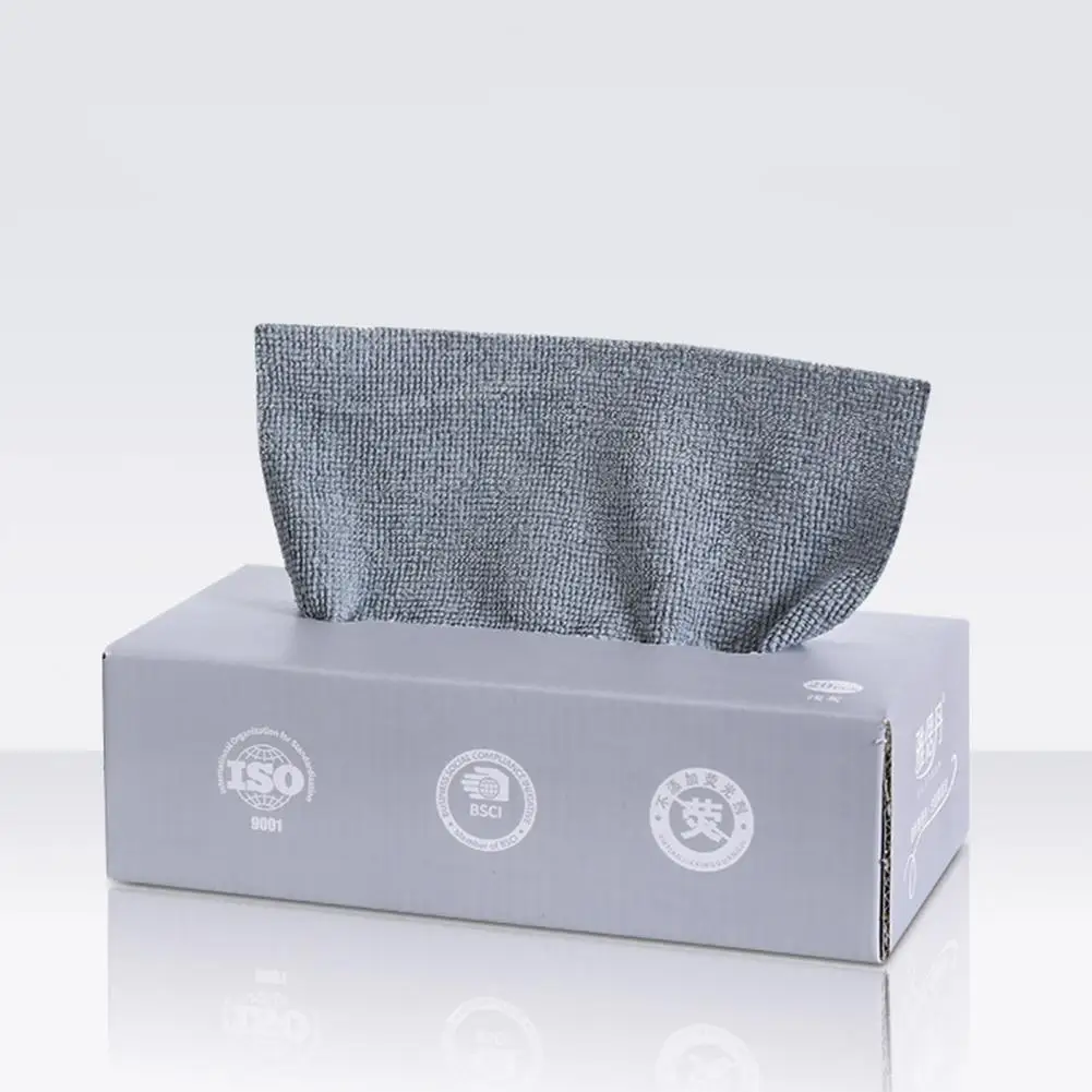 

Practical Cleaning Cloth Dry Wet Use Lint Free Counter-top Cloth Wash Towel Microfiber Dish Towel Bathroom Accessories