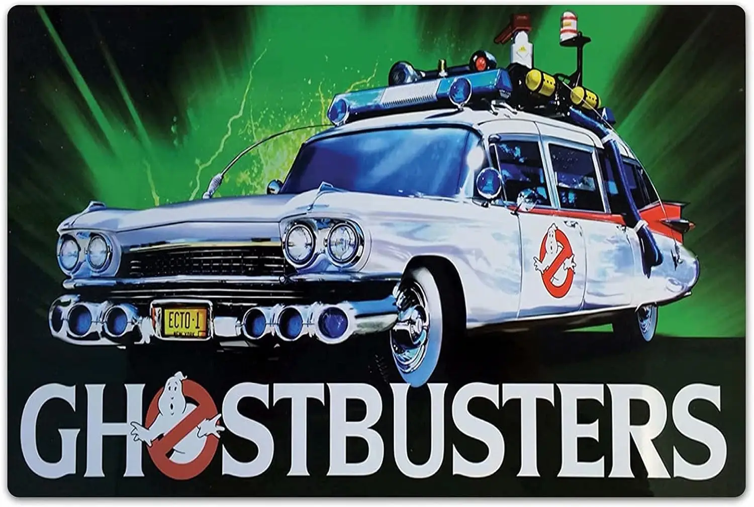 OKMJ фильм металлический жестяной знак Охотники за привидениями автомобиль плакат