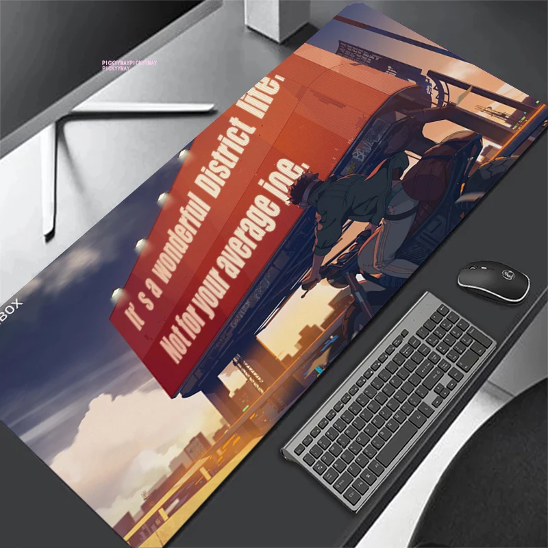 

Megalobox Large Size Mouse Pad Natural Rubber Anime PC Computer PC Gaming Mousepad Desk Mat Locking Edge For Computer Mice Mat