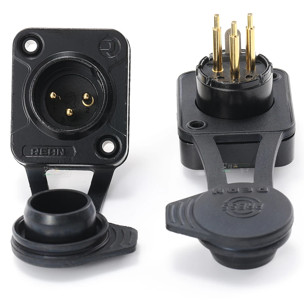 Оригинальный герметичный наружный 3-контактный разъем Neutrik's REAN XLR