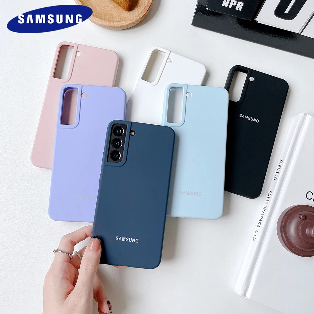 

Official Samsung Galaxy S22 S21 S20 Note 20 Ultra Case Note10 S10 Plus S22+ S21+ Liquid Silicone Full Protective Shells With Box