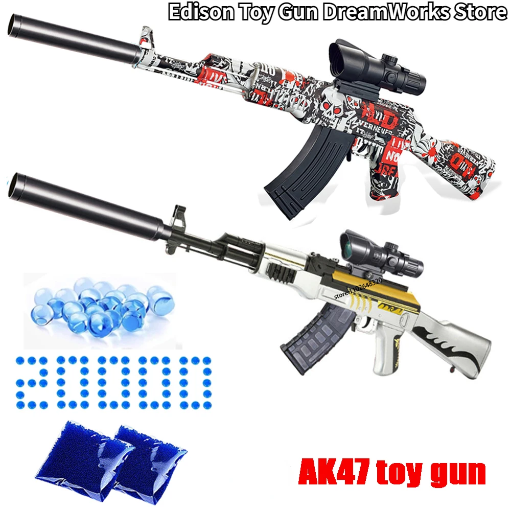 

Электрический игрушечный пистолет AK47, гелевый бластерный пистолет, красный игрушечный пистолет AK47, CS файтинг, уличная игра, хутер, оружие, гелевый пулемет, подарки для детей
