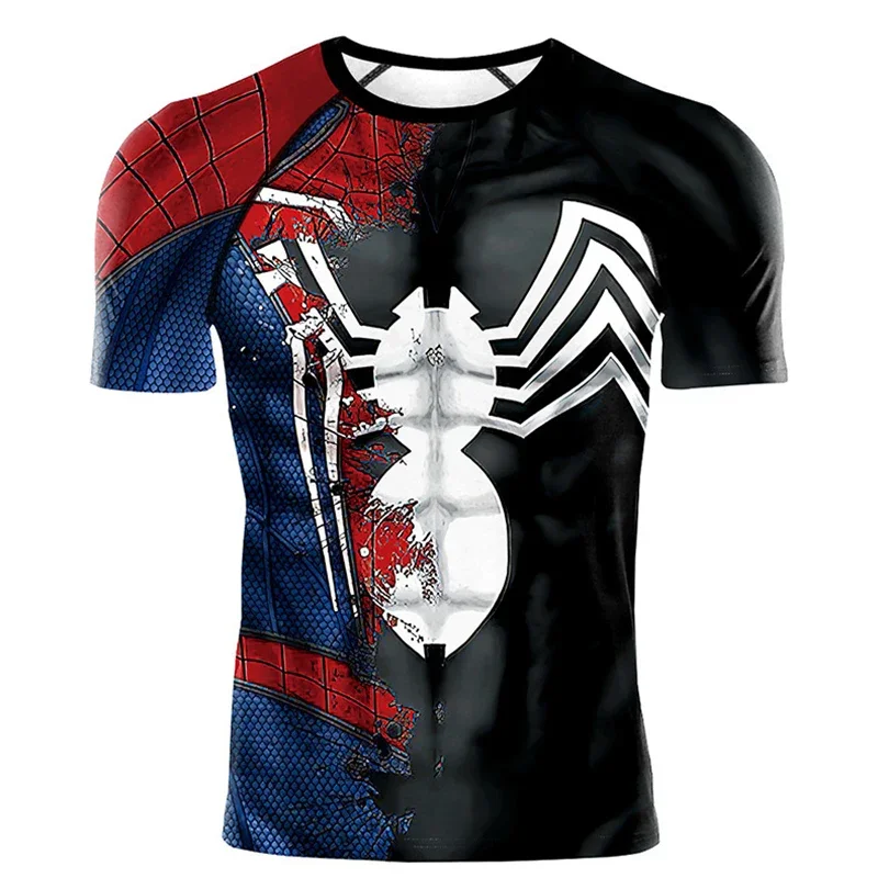 Футболка Venom Spiderman карнавальный костюм модный спортивный супергероя вечерние