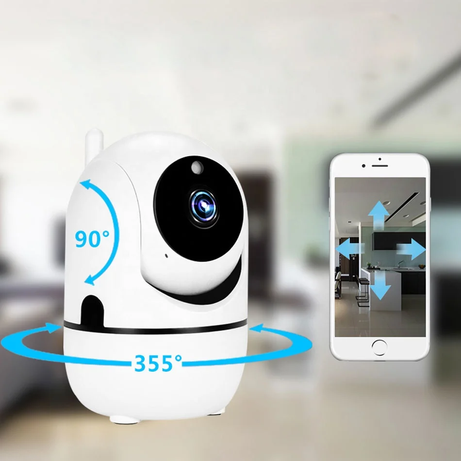 

HD 1080P WIFI MINI Camera Wireless 2MP Infrared Night Vision Auto Tracking Two Ways Audio Indoor Home Security Camera