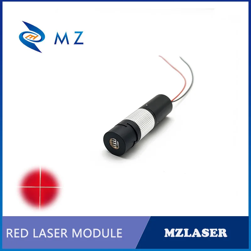 Adjustable Focusing Powell Lens D16mm 650nm 80mW Red Cross Laser Module (15/58/90 Degrees)