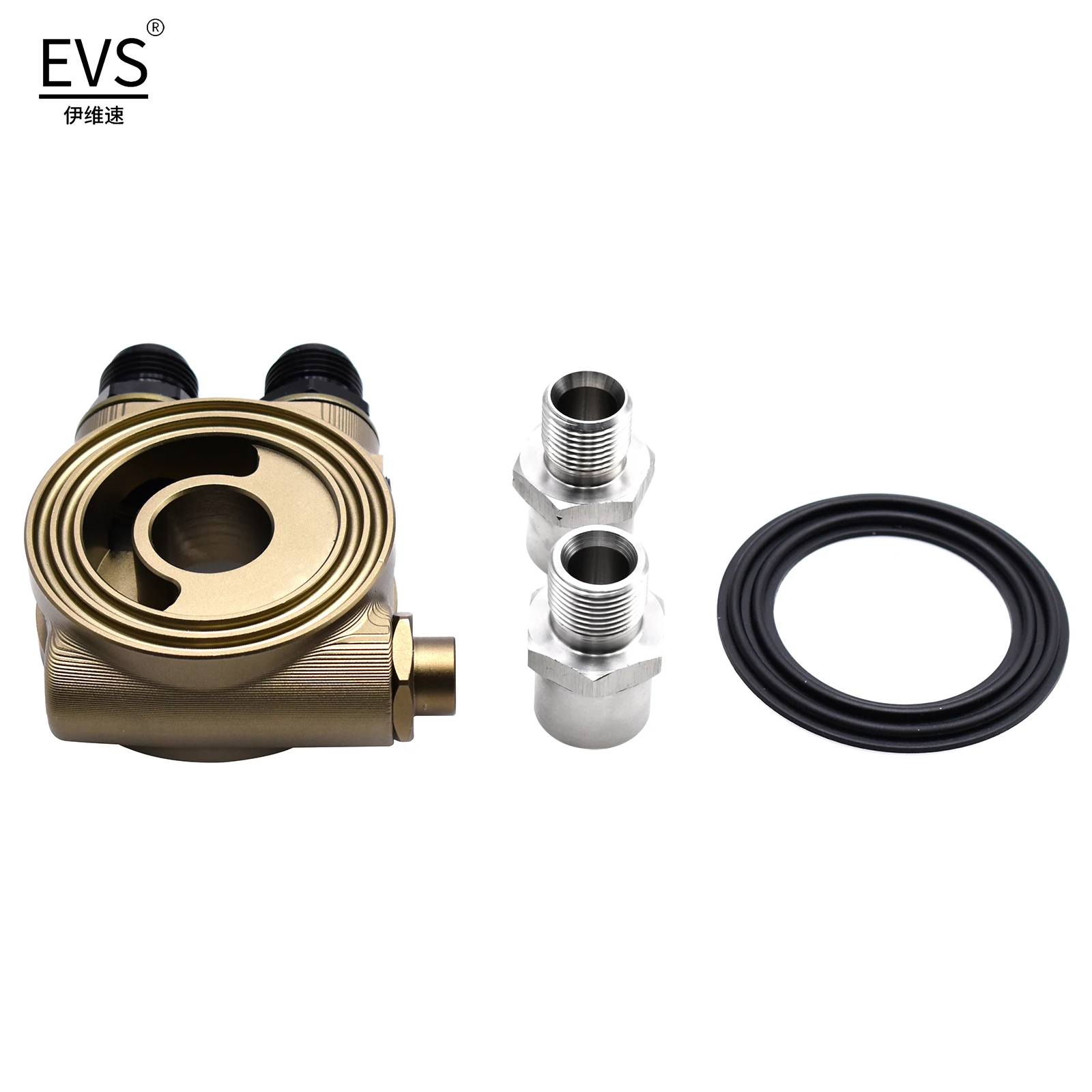 

Алюминиевый сплав CNC, адаптер радиатора масла, универсальная модификация фильтра, комплект масляного охлаждения сэндвич пластина термостат адаптер 80 °