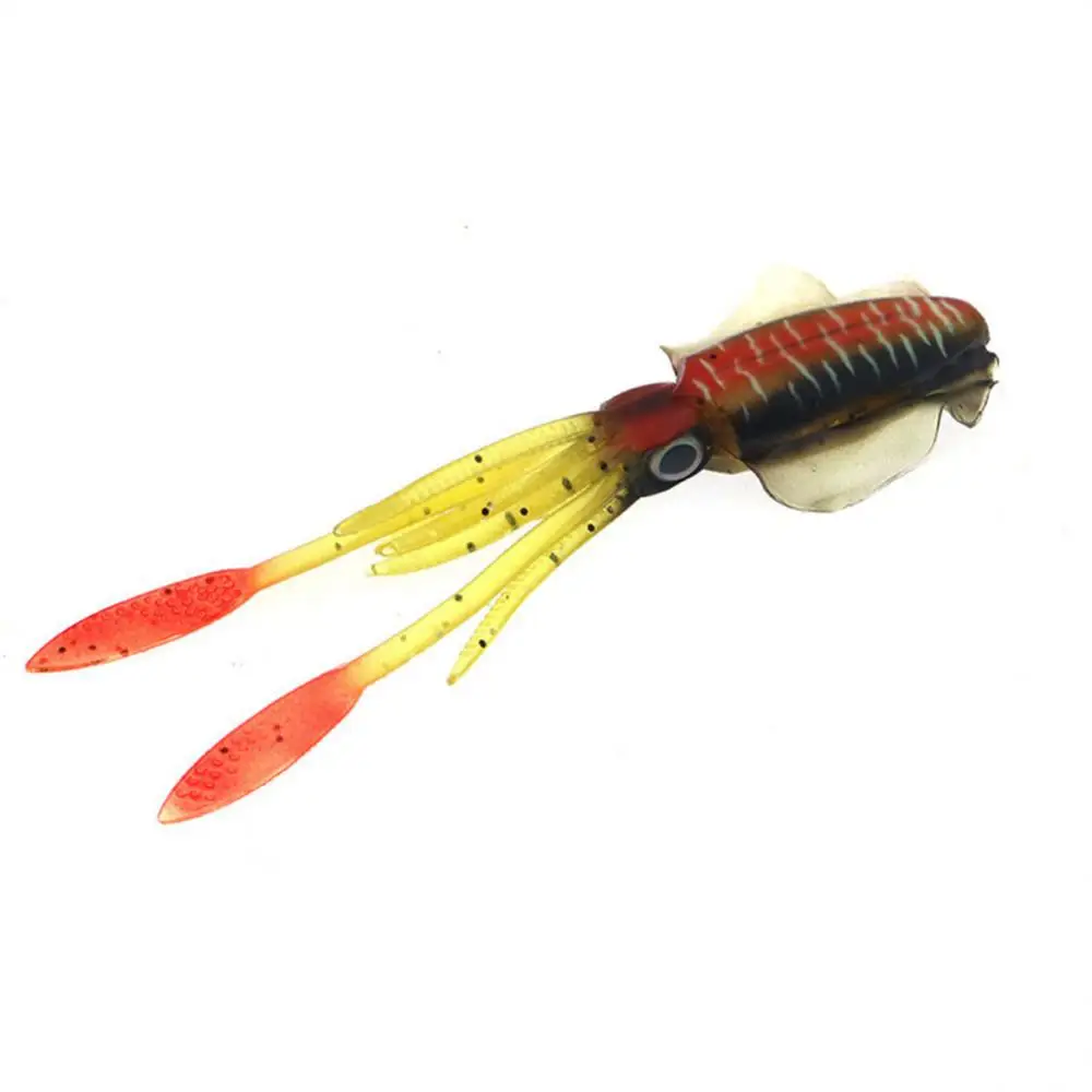 

Soft Freshwater Seawater Imitation Soft Bait Flexible Lure Soft Bait 3d Natural Eyes Silicon Luminous Simulation Squid Fake Bait