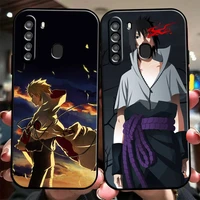japan naruto anime phone case for samsung galaxy s20 s20fe s20 ulitra s21 s21fe s21 plus s21 ultra liquid silicon soft coque
