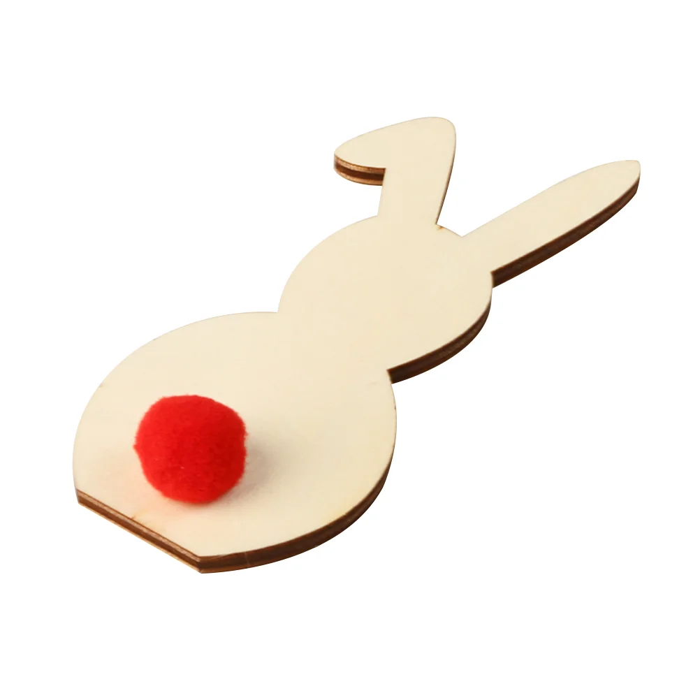 

1PC Rabbit Bunny Ornaments DIY Rabbit Craft Rabbit Wall Decor Cutouts Rabbit Decoration